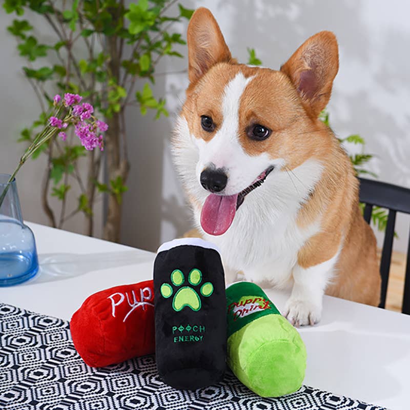 HugSmart Pet - Bark Soda | Pupster Energy - Dog Plush Toy
