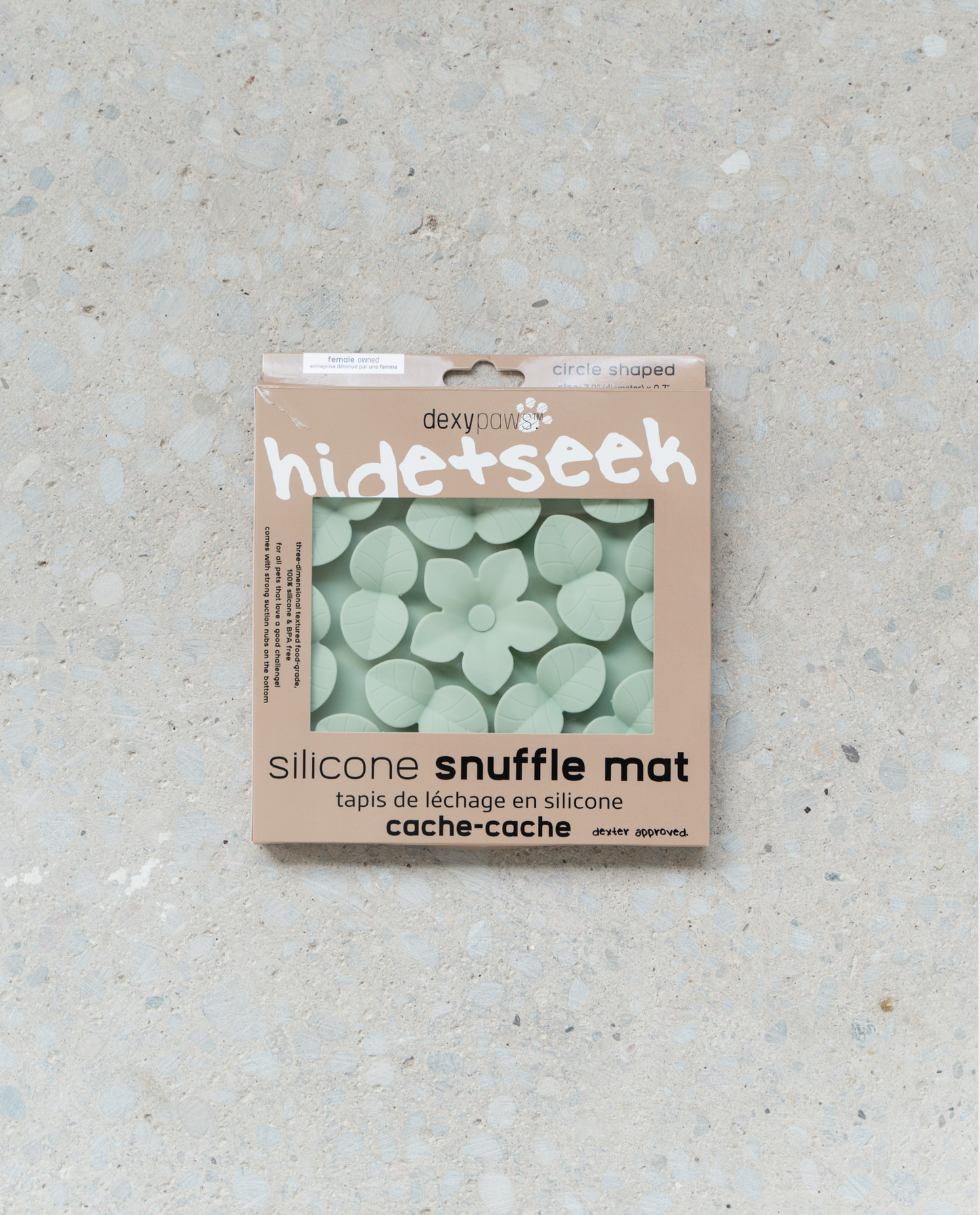 Sage Green Circle Enrichment Snuffle Mat