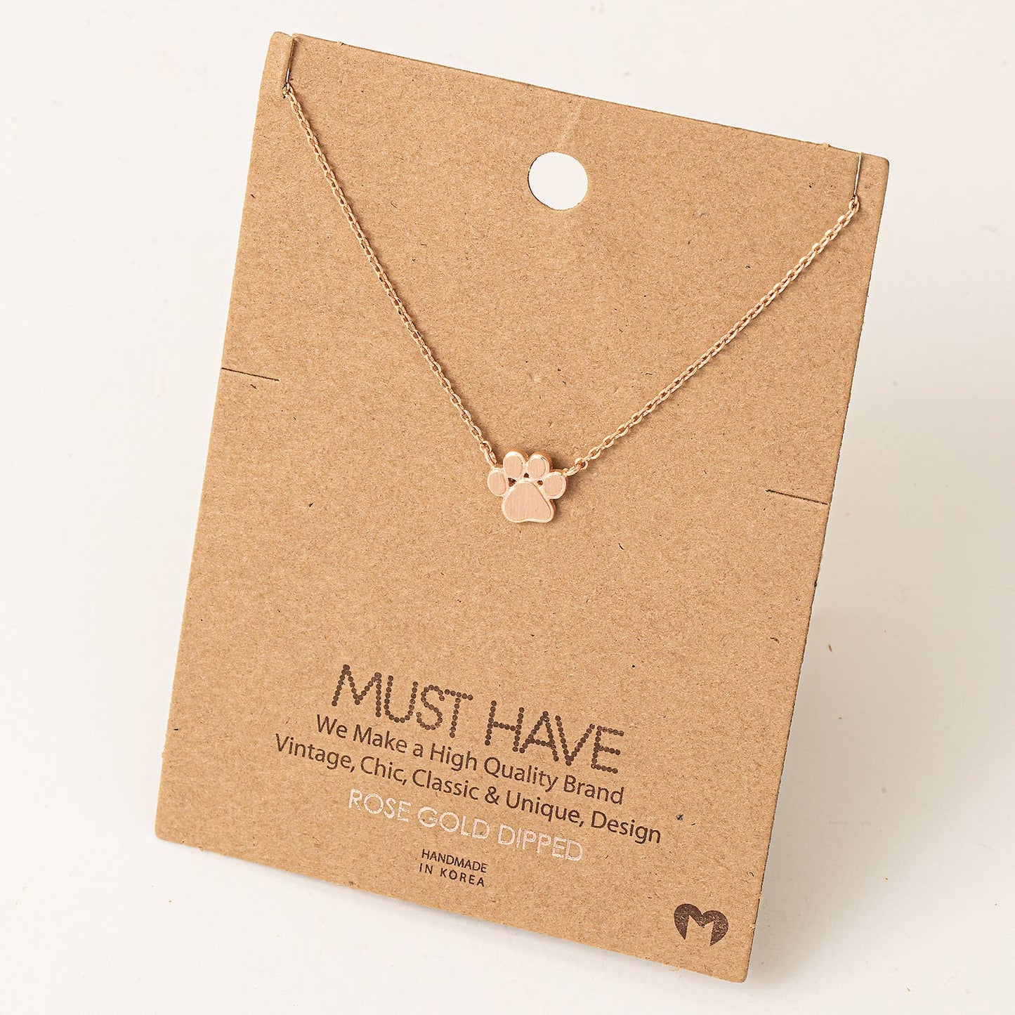 Mini Paw Print Necklace