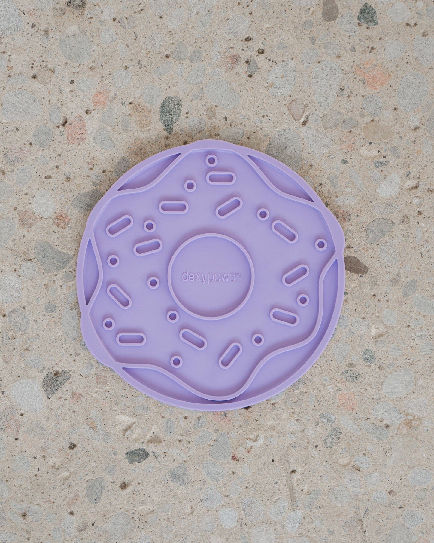Purple Frosted Donut Lick Mat