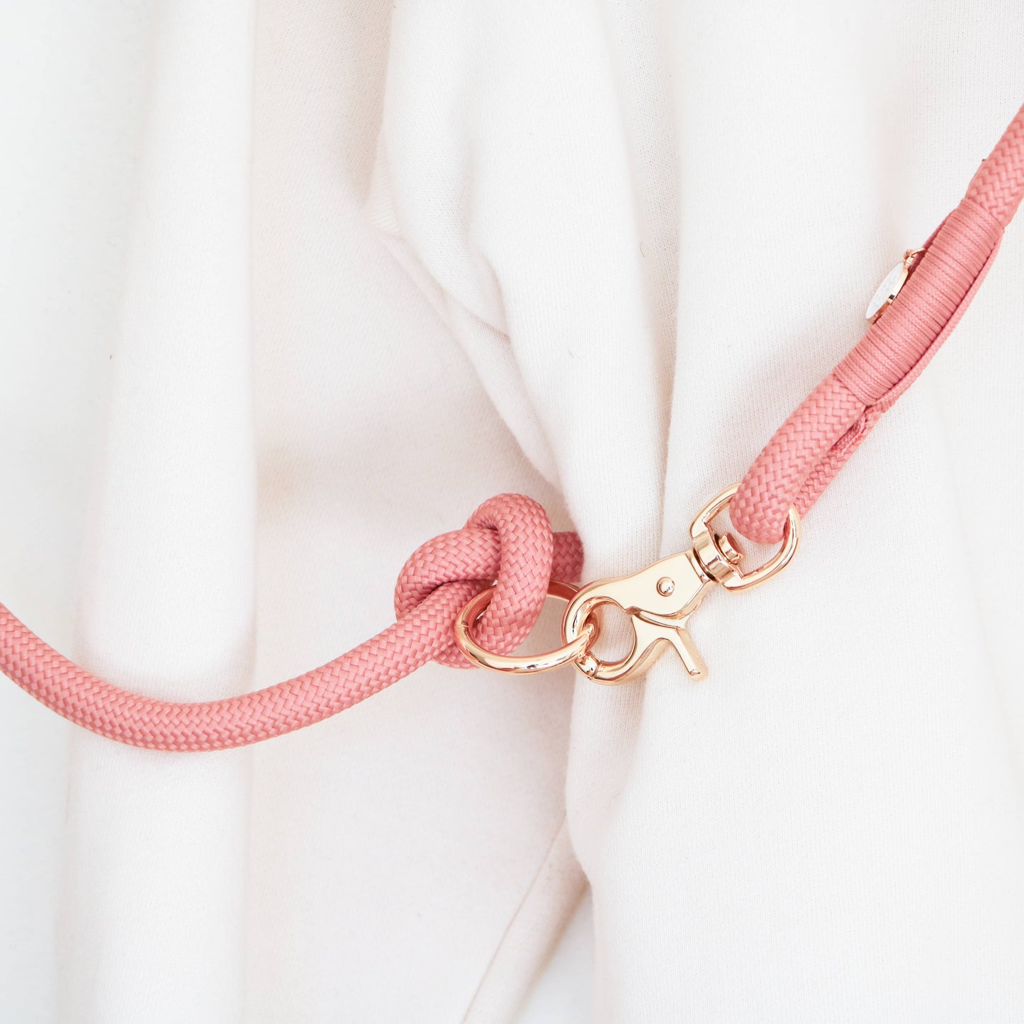 'Rose' - Hands Free Dog Braided Rope Leash