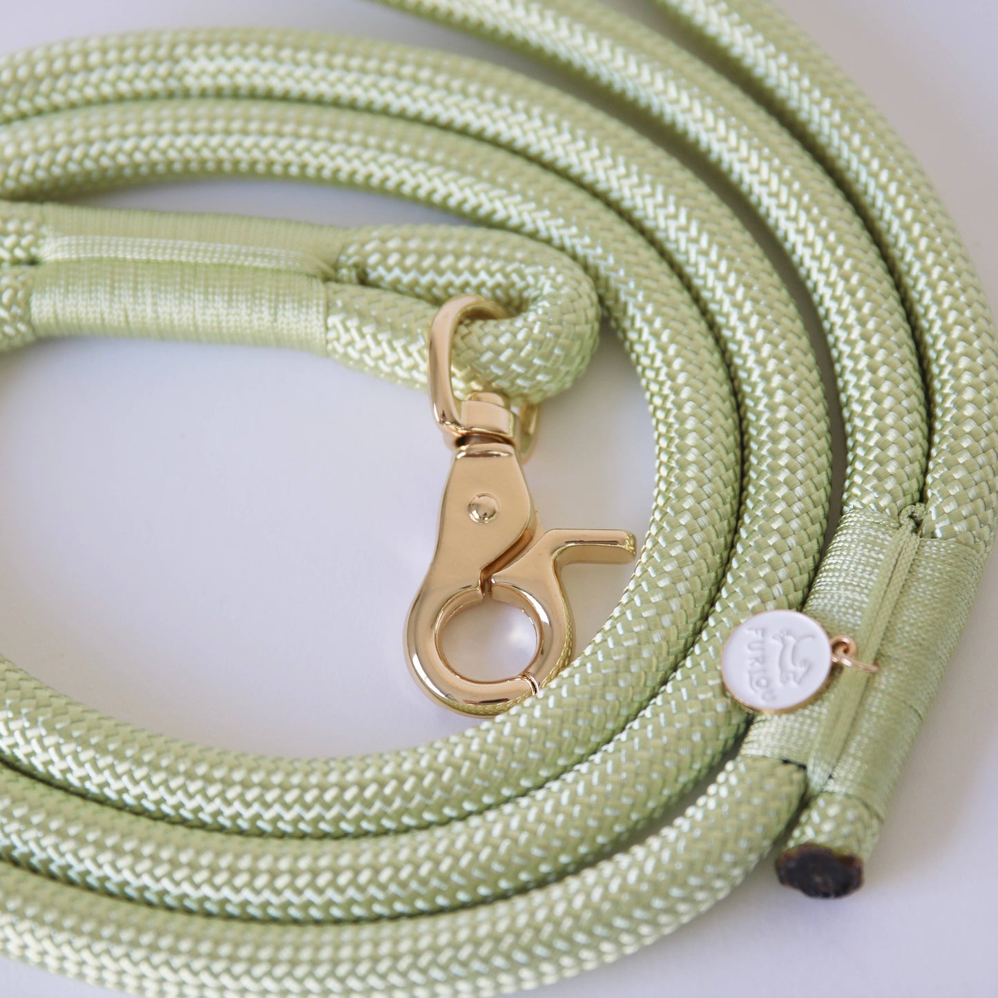 'Lime Green' - Hands Free Dog Braided Rope Leash