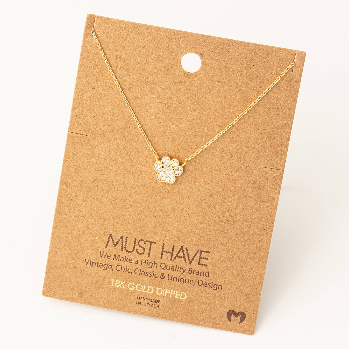 Paw Print Razzle Dazzle Necklace