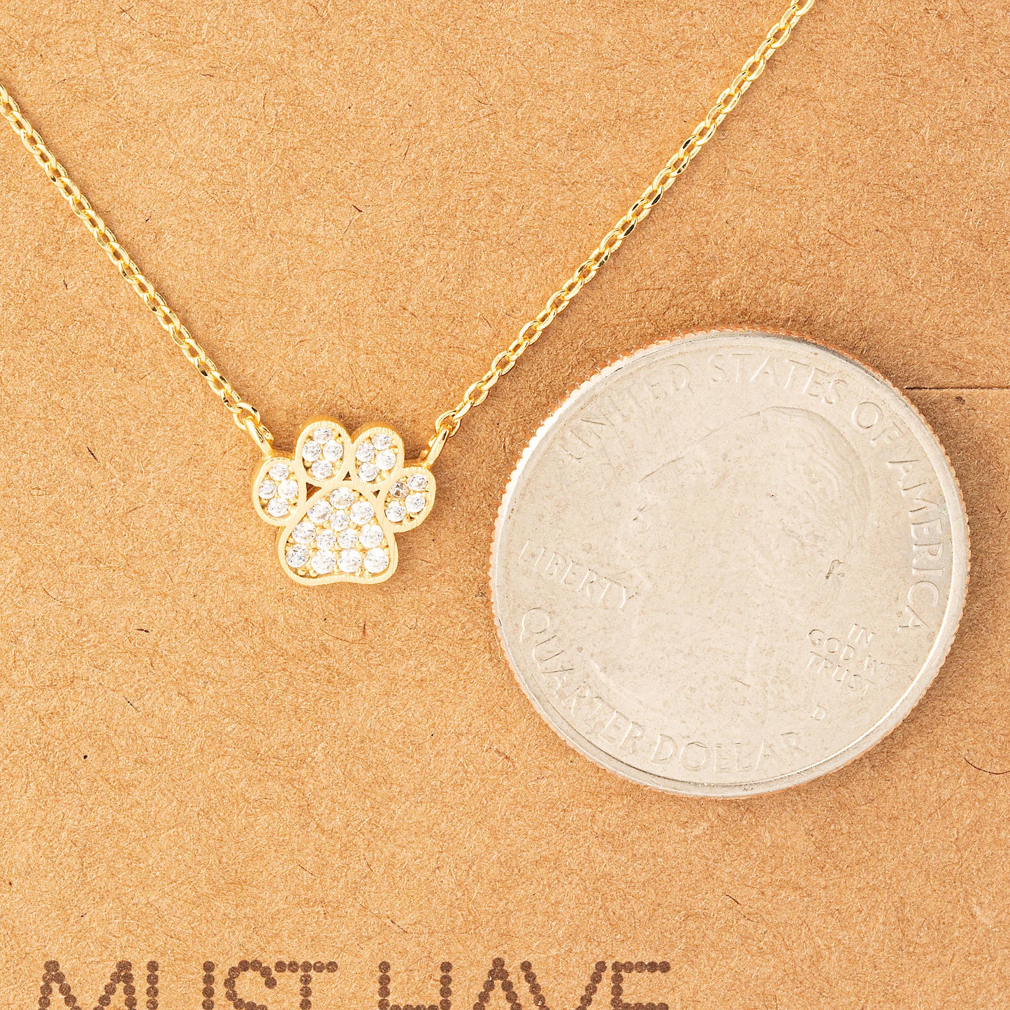 Paw Print Razzle Dazzle Necklace