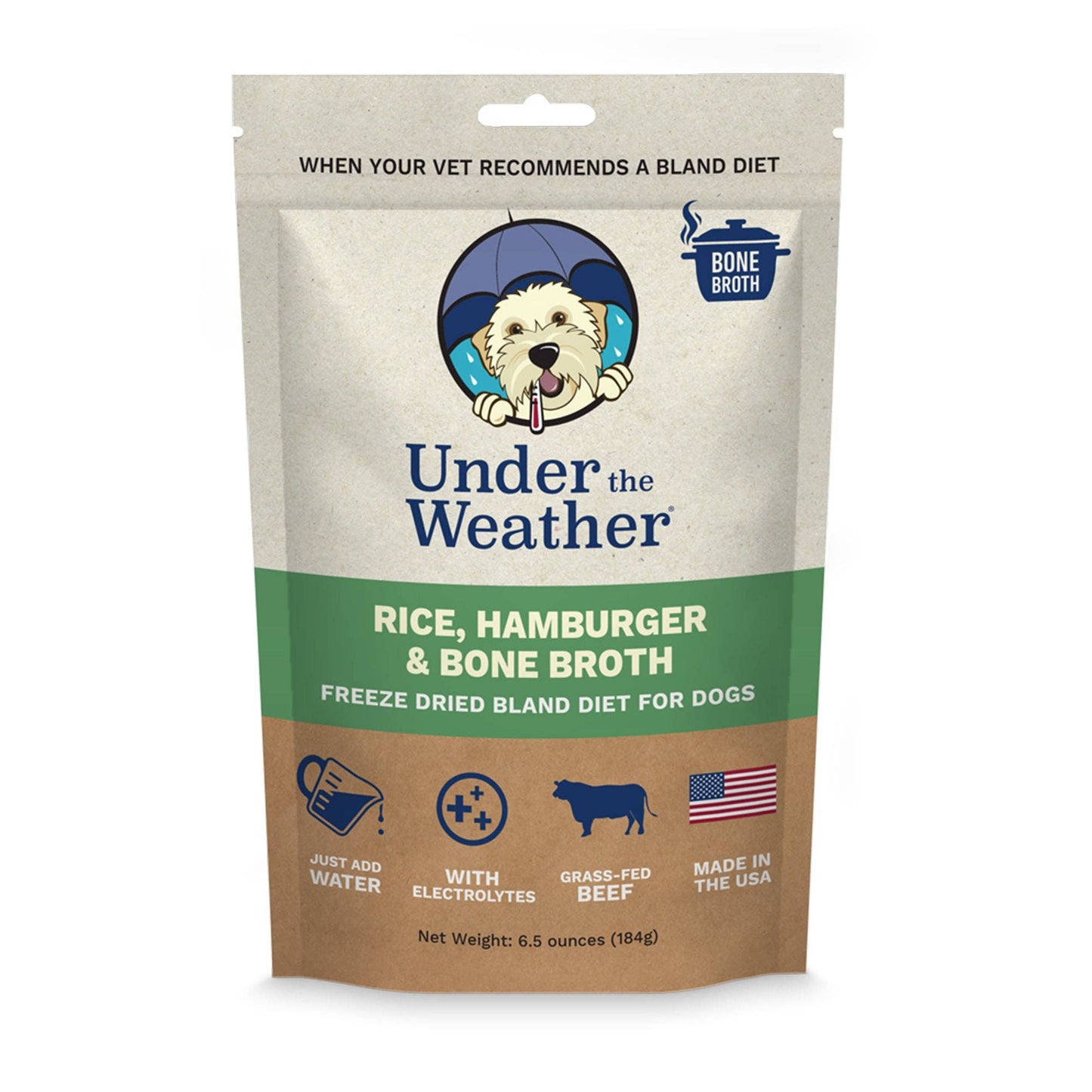 Hamburger, Rice, & Bone Broth Bland Diet For Dogs