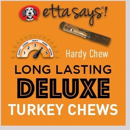 Etta Says! Deluxe Bully Turkey Dog Chews 7in