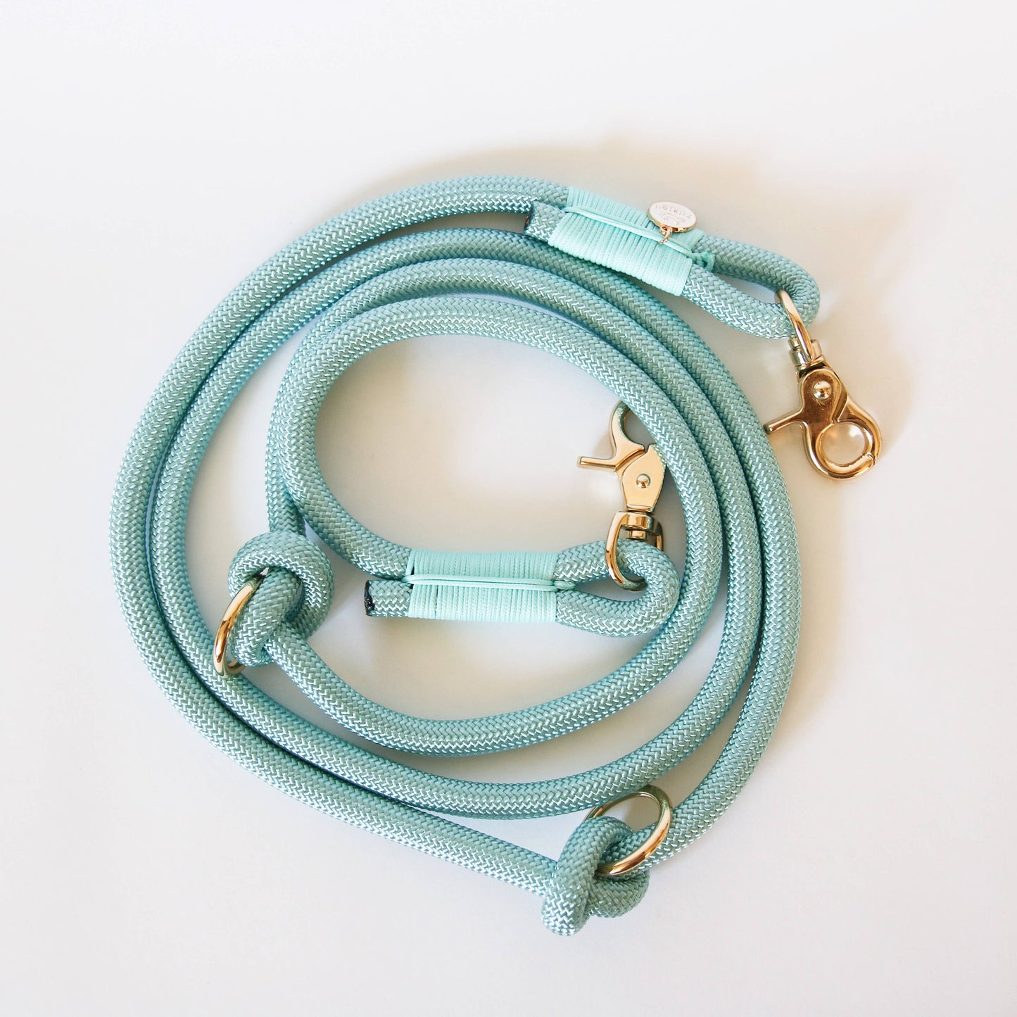 'Aqua' - Hands Free Dog Braided Rope Leash